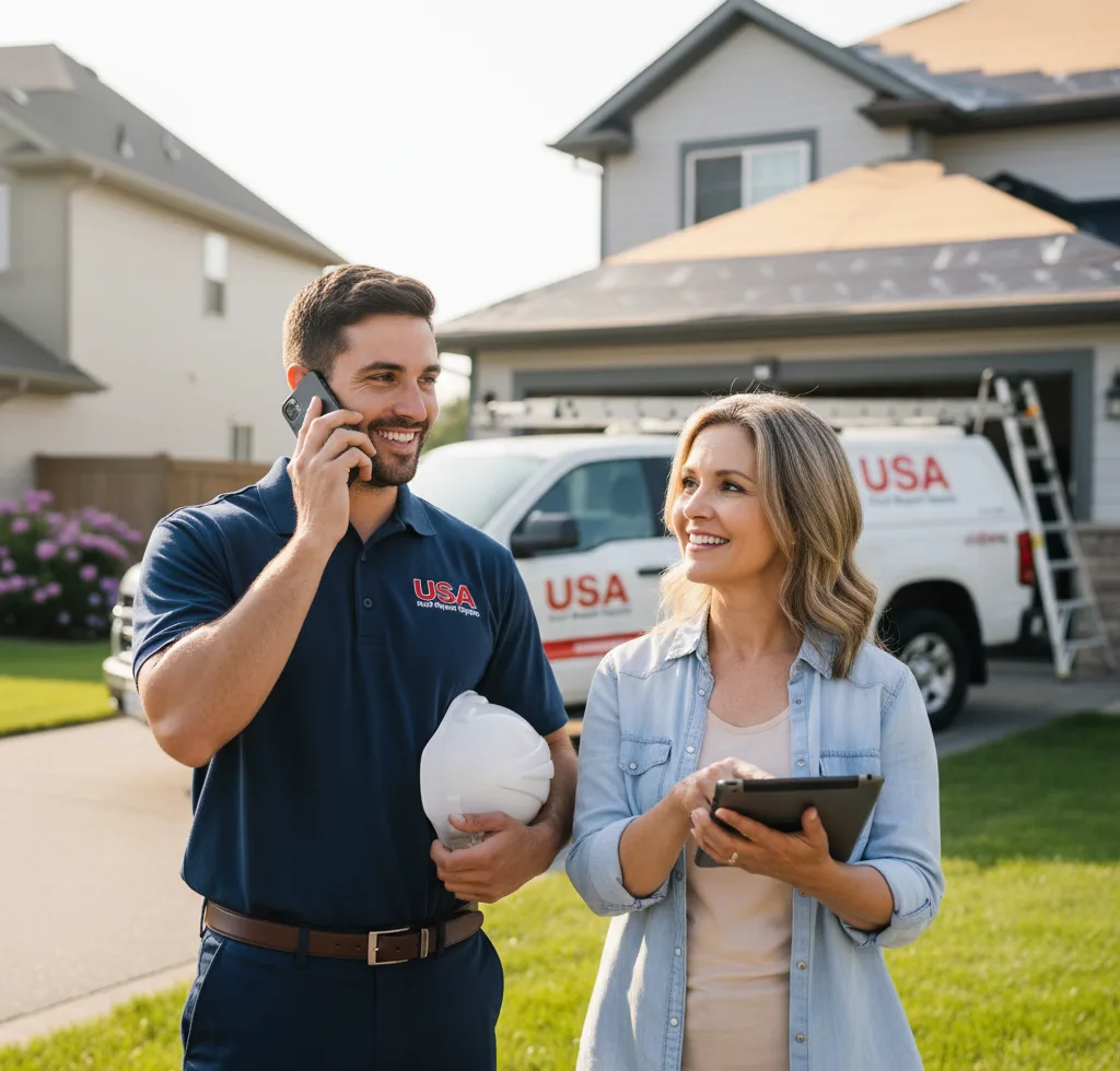 USA Roof Repair Experts customer support in Okawville
